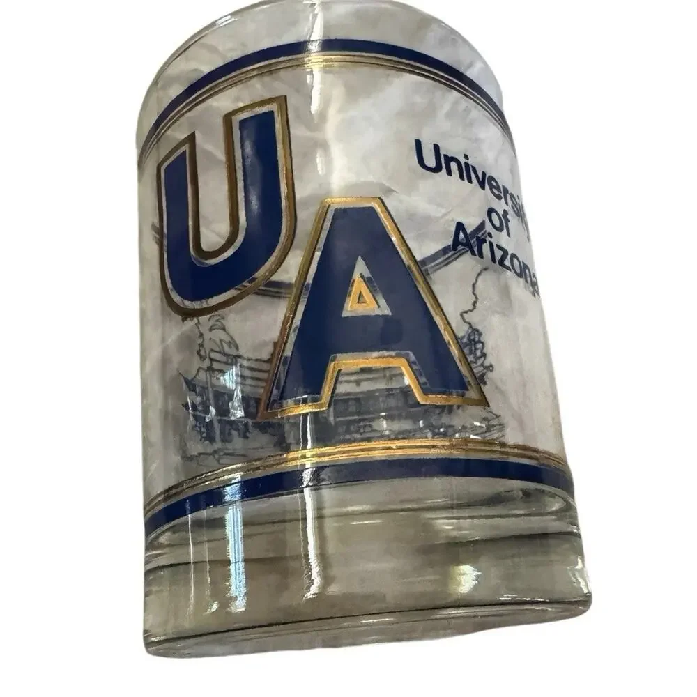 University Of‎ Arizona Scotch Whiskey Barware Glass (1) Tucson Undergraduate